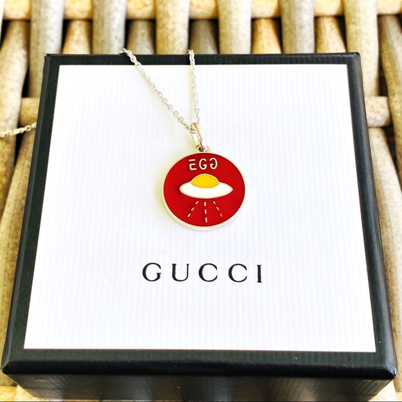 Guccighost Egg UFO Charm Pendant NWT - Picture 8 of 16